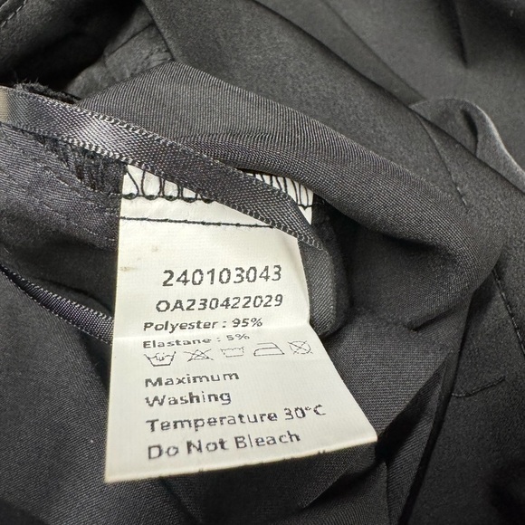 **sale**COMMENSE Oversized Satin Wide Leg Dress Pants Black XS - Picture 10 of 10